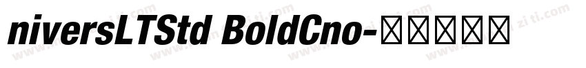 niversLTStd BoldCno字体转换